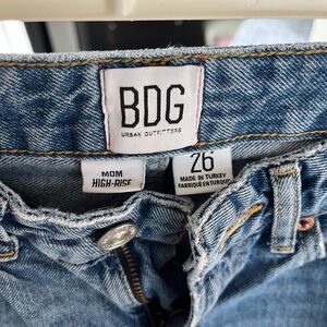 BDG Blue High-Rise Mom Jeans